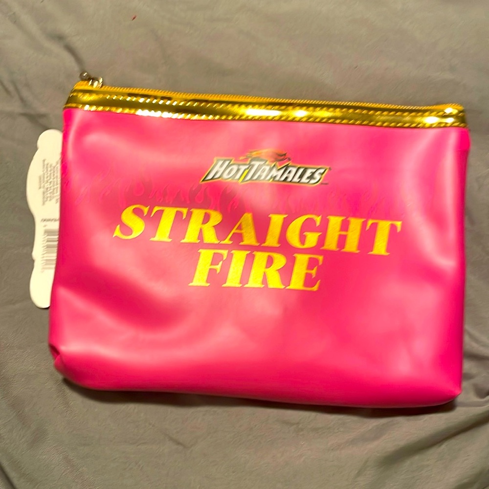 Make up bag , medium size like leather but not brand new